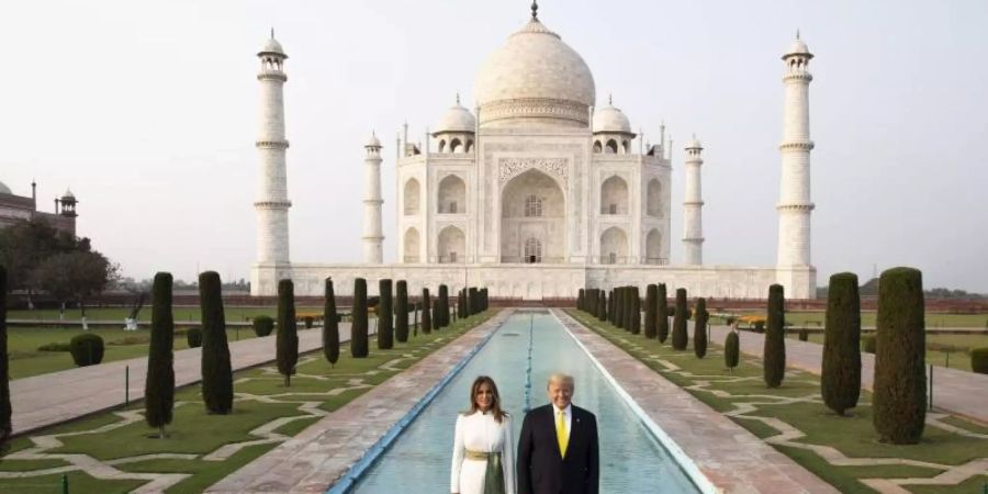Nur Donald Trump und seine Frau Melania. Foto: Alex Brandon/AP/dpa