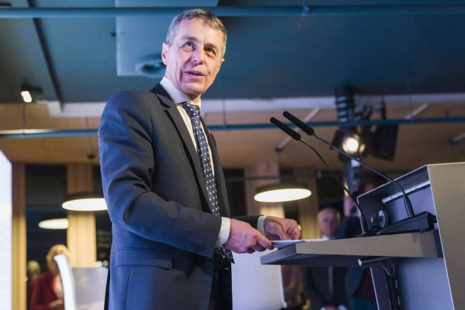 Ignazio Cassis sagte, der Bundesrat wolle die Kandidatur der Schweiz als nichtständiges Mitglied des Uno-Sicherheitsrates im Juni einreichen. ignazio cassis