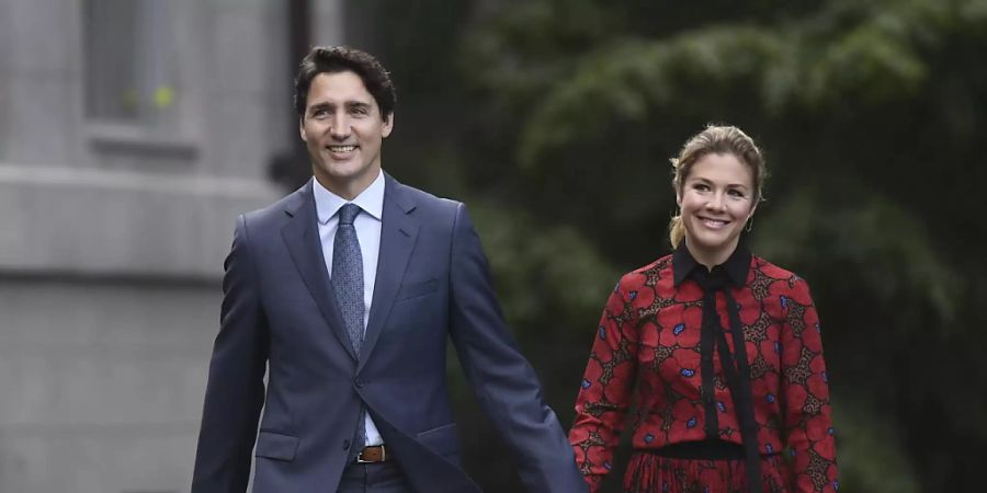 In häuslicher Isolation wegen des Coronavirus: Kanadas Premierminister Trudeau und seine Frau Sophie.(Archivbild)