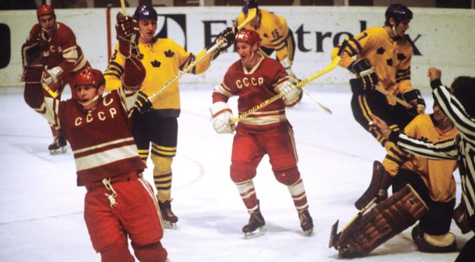 Die Dominanz der Sowjetunion war in diesen Jahren erdrückend. Eishockey WM