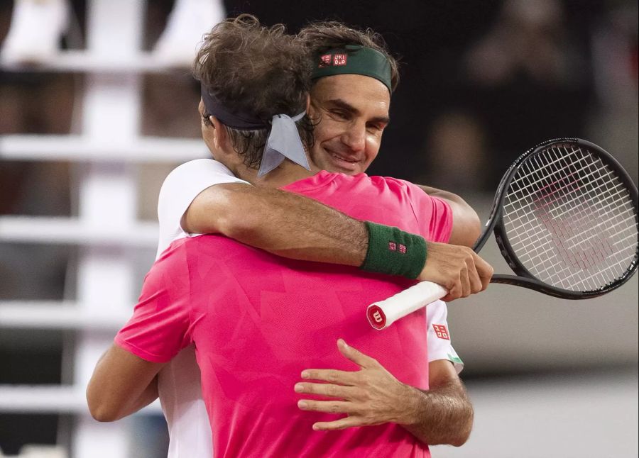 Trotz ihrer langjährigen Rivalität mögen sich Nadal und Federer.