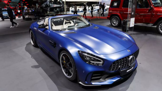 Fliessen bald weniger Entwicklungsgelder bei Daimler? Ein Mercedes Benz am Internationalen Autosalon in Genf 2019 Mercedes Benz