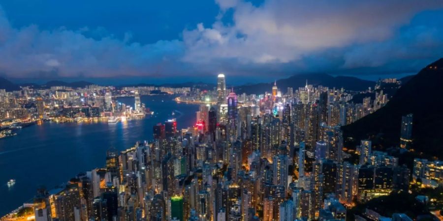 Hongkong bei Nacht