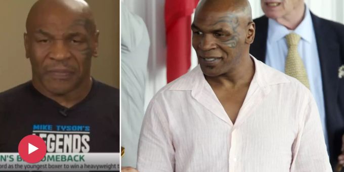 Was ist bloss los? - Mike Tyson kann bei TV-Auftritt kaum sprechen!