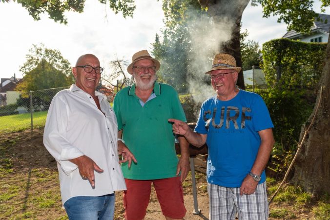 Gut gelauntes OK: Bruno A. Wirth, Röbi Kissling, Röbi Grossenbacher.