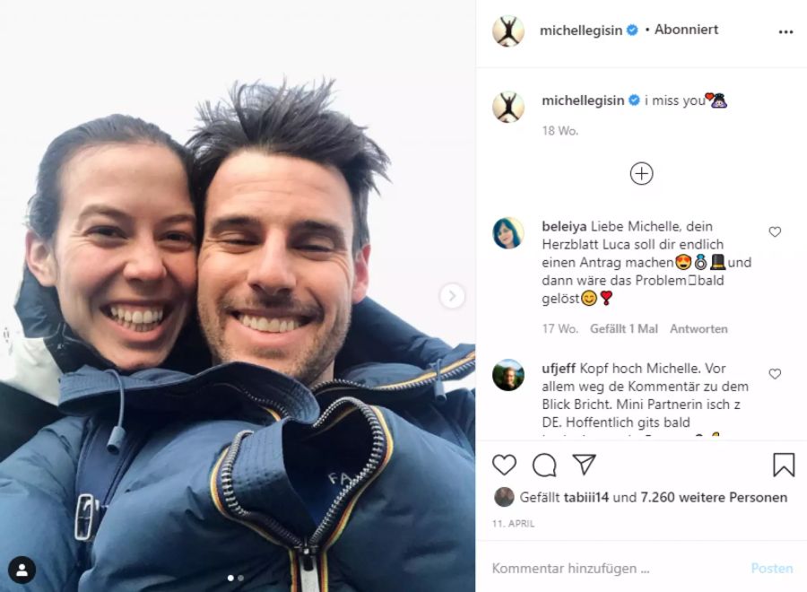 Michelle Gisin und Luca De Aliprandini sind seit mehr als sechs Jahren ein Liebespaar.