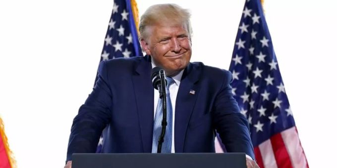 «Mexiko wird für die Mauer bezahlen», sagt Donald Trump. Foto: Matt York/AP/dpa «Mexiko wird für die Mauer bezahlen», sagt Donald Trump. Foto: Matt York/AP/dpa