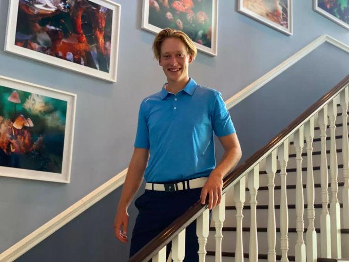 Auf dem Weg an die Spitze: Golfer Ronan Kleu im Golfclub Zumikon. Ronan