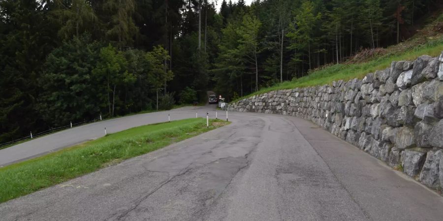 Unfallstelle auf der St. Antonstrasse
