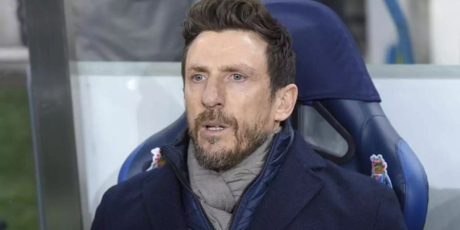 Übernimmt den Trainerstuhl bei Cagliari Calcio: Eusebio Di Francesco. Foto: Fabio Rossi/Lapresse via ZUMA Press/dpa