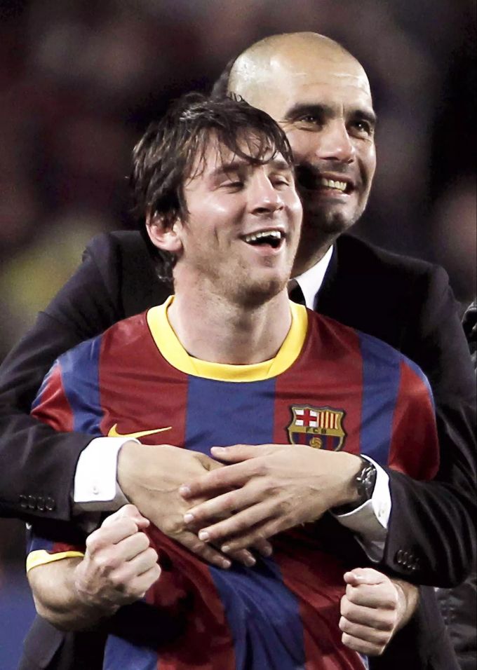 Pep Guardiola war Trainer und Mentor von Lionel Messi in Barcelona. Lionel Messi