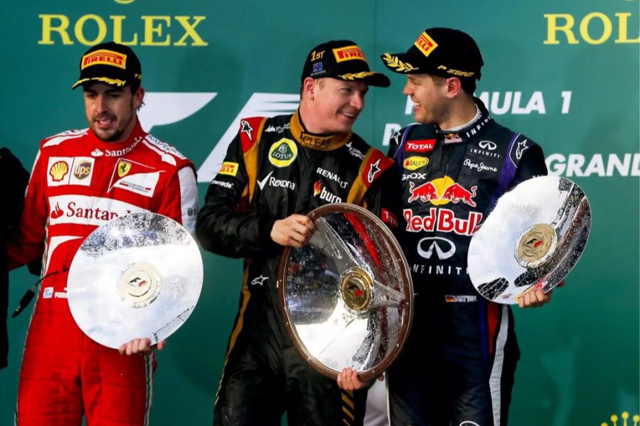 In seinen zwei Jahren mit dem englischen Team holt Kimi Räikkönen zwei Siege und 13 weitere Podestplätze.