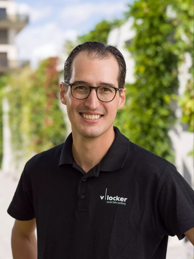 Jens Kirchhoff, CEO von V-Locker. Veloturm