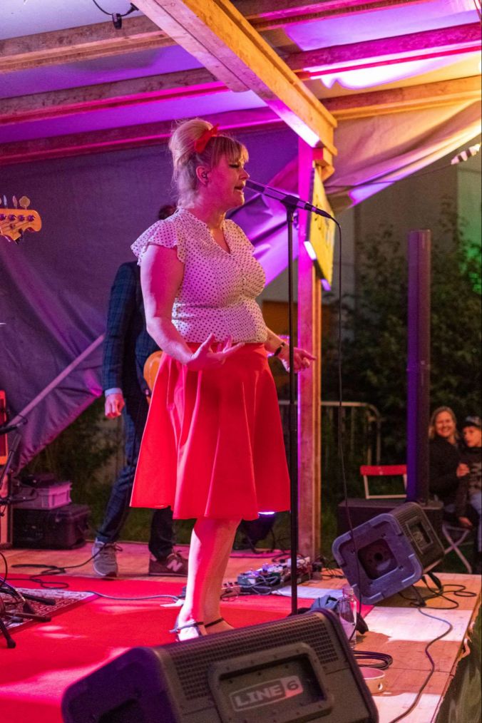 Nicole Bernegger zeigte ihre Kraftvolle Stimme.