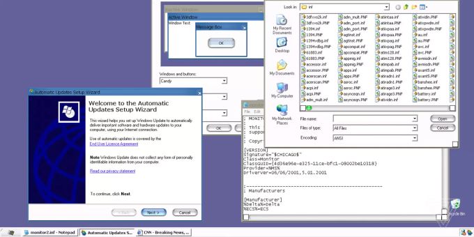 So hätte das «Windows XP MacOS» aussehen können. Windows XP MacOS