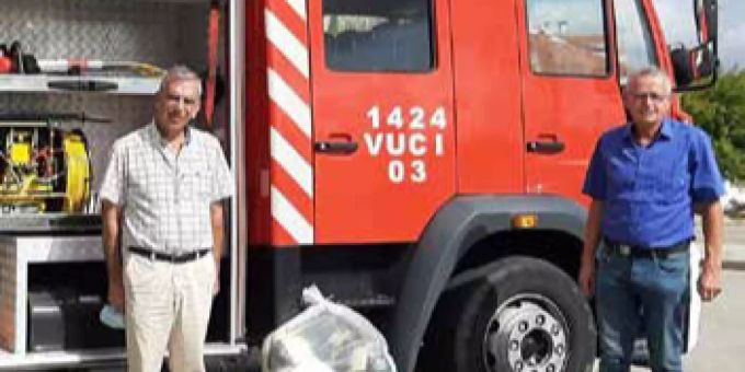Feuerwehrhelme erhalten zweites Leben