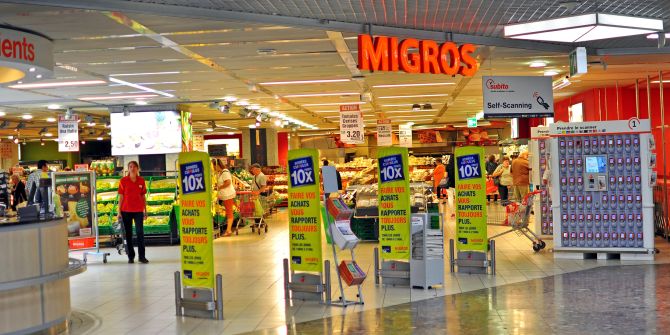 Ladenschluss Gesetzt Supermarkt Geschäft Migros
