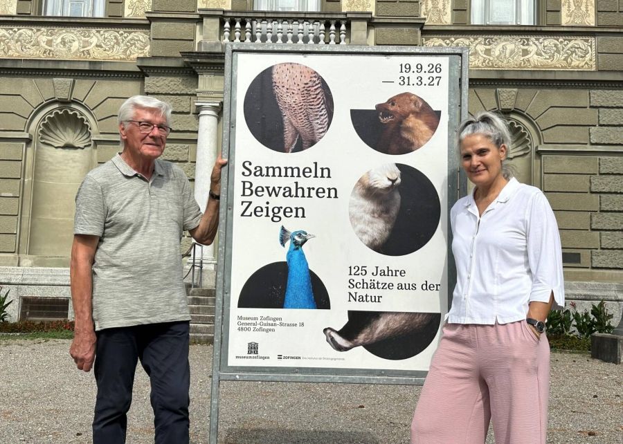 Kurator Willy Hartmann und Museumsleiterin Heidi Pechlaner Gut.