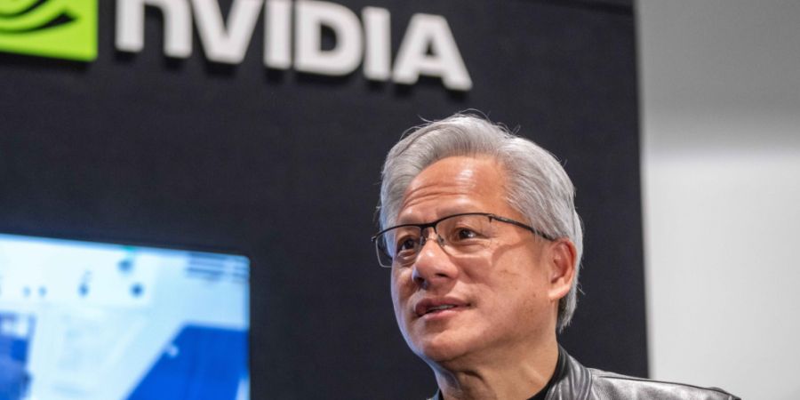 Nvidia-CEO Jensen Huang kann sich über doppelten Umsatz und Gewinn freuen. (Archivbild)