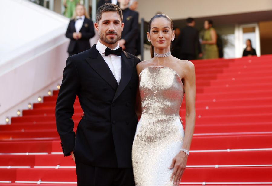 Topmodel Izabel Goulart mit ihrem Freund, Fussballstar Kevin Trapp, am diesjährigen Filmfestival in Cannes.