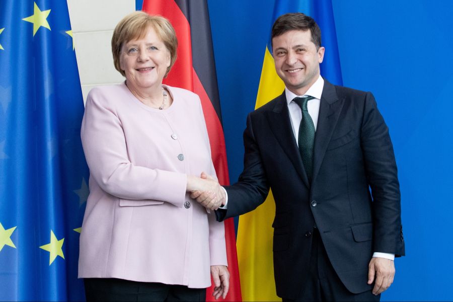 Auch Wolodymyr Selenskyj traf sie in ihrer Amtszeit.
