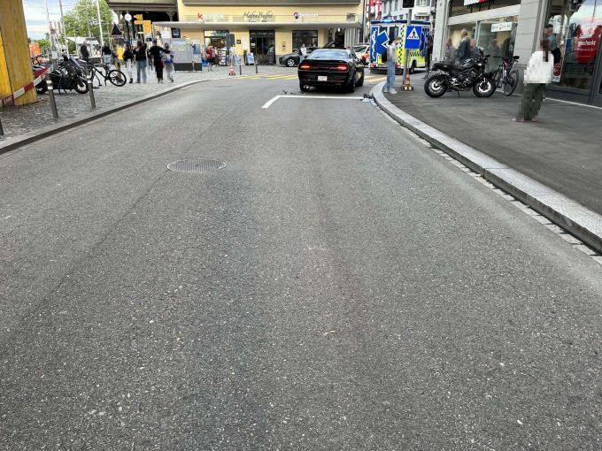 Beim Unfall entstand ein Sachschaden. Sachschaden.