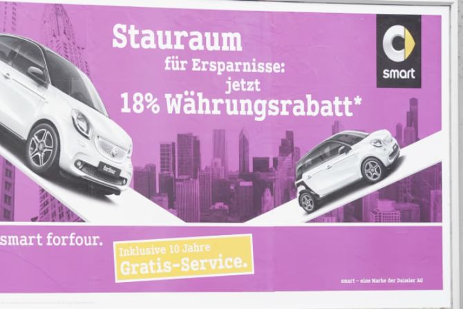 Auto-Werbung