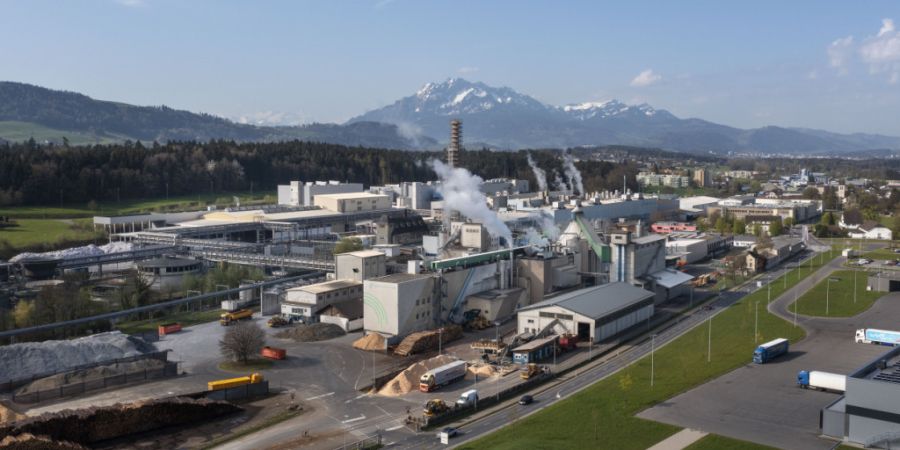 Lauftaufnahme der Perlen Papier AG. (Archivbild)