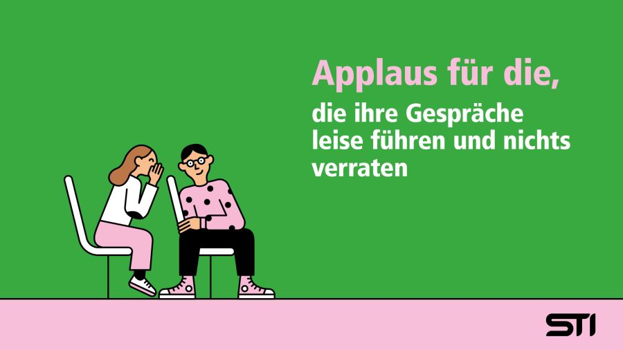 Bei Gesprächen sollte man sich mässigen.