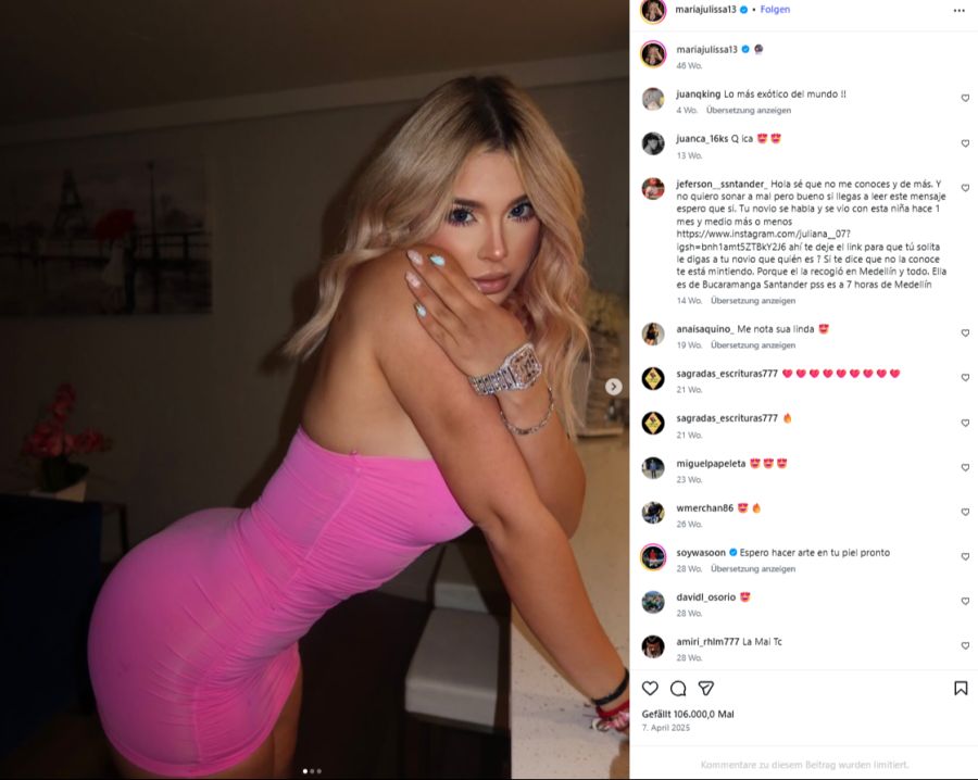 Nun meldet sich Influencerin und OnlyFans-Model María Julissa zu Wort.