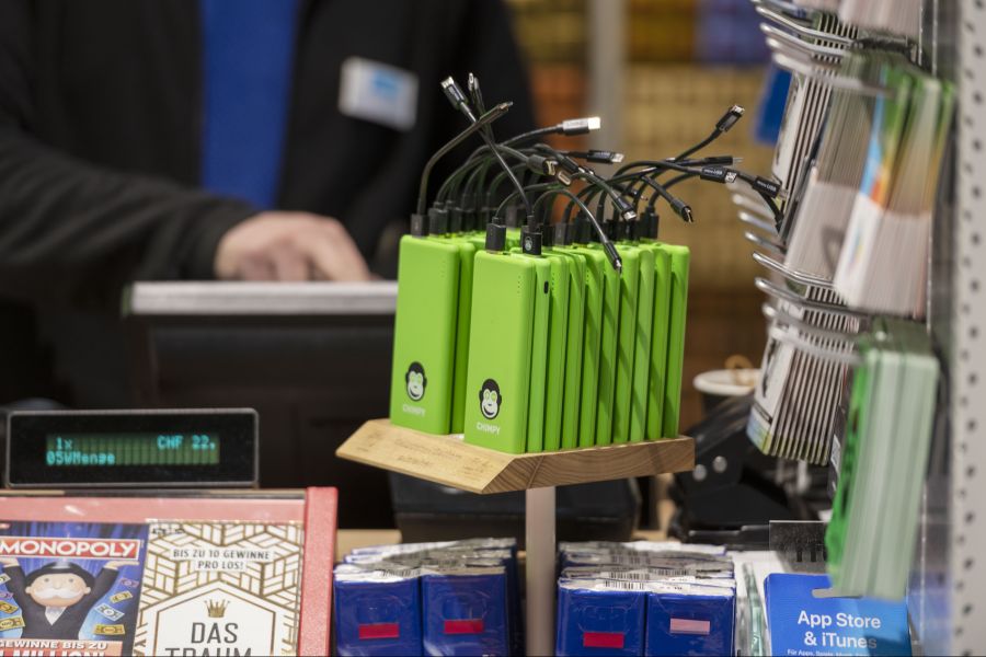 Fluggesellschaft Swiss Powerbank