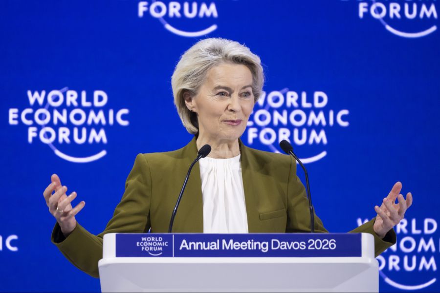 Ursula von der Leyen hielt am WEF in Davos eine Rede und schloss mit «Lang lebe Europa!».