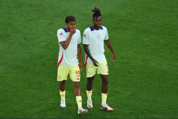 Lamine Yamal (l.) und Nico Williams sorgen an der EM 2024 für Furore. EM 2024