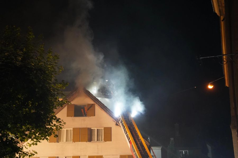 Bei dem Brand in Einsiedeln SZ wurde gemäss ersten Informationen niemand verletzt.