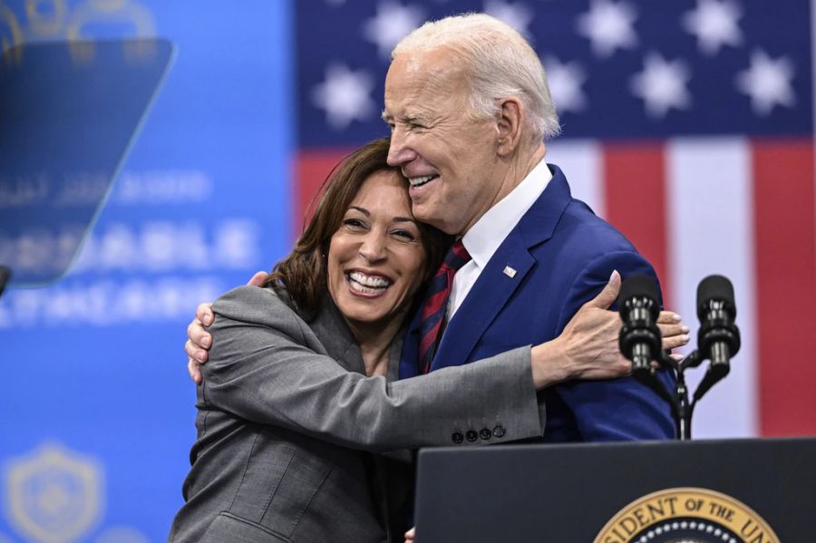 Die 59-Jährige gilt als Favoritin als demokratische Kandidatin für die Nachfolge von Joe Biden im Präsidentenrennen.