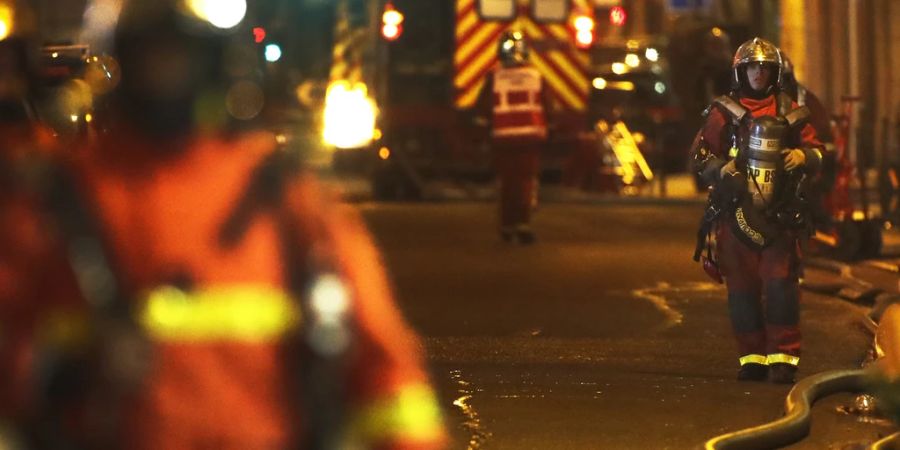 Feuerwehr Frankreich Wohnungsbrand