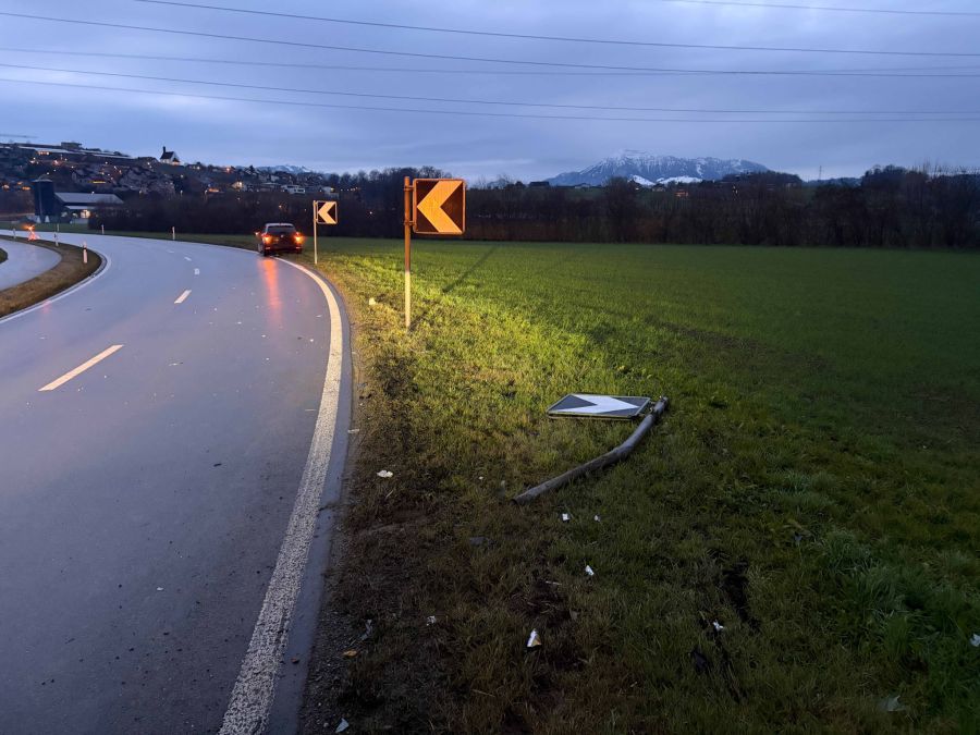 Beim Unfall entstand Sachschaden.