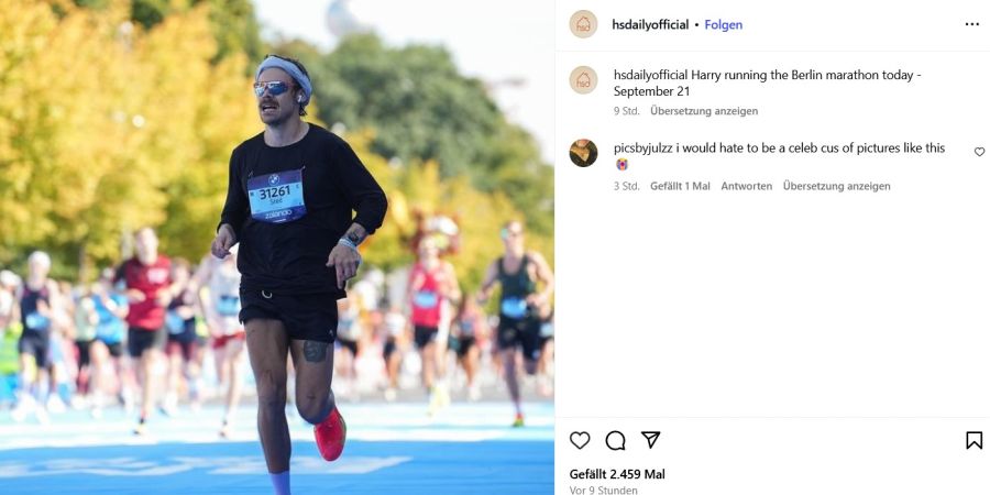 berlin marathon harry styles