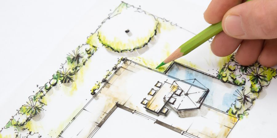 Gartenplanung, Skizze, Plan