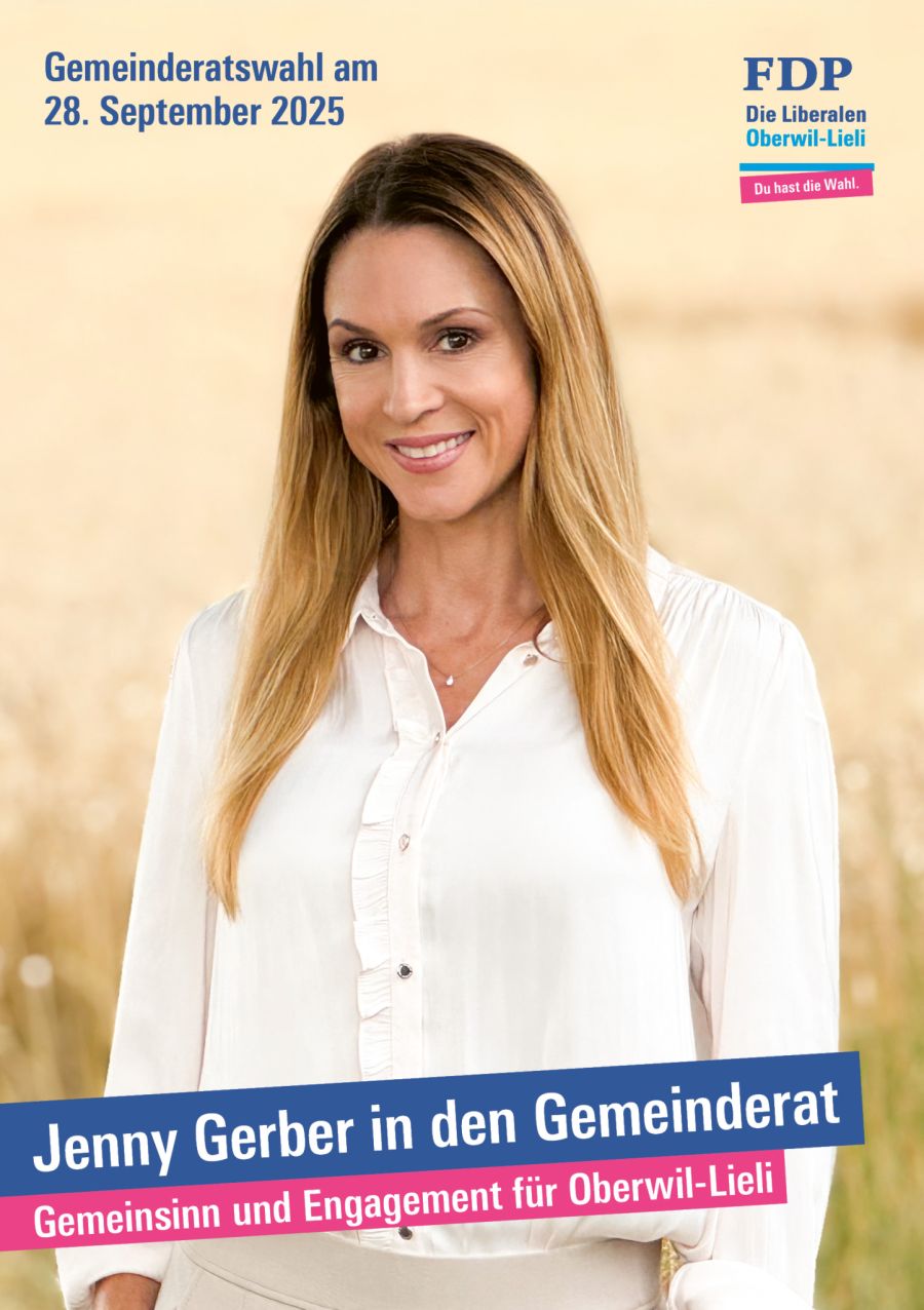 Kommenden Sonntag will sie bei den Gesamterneuerungswahlen des Gemeinderats Oberwil-Lieli AG für die FDP den Sprung in den Gemeinderat schaffen.