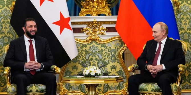 Ahmed al-Scharaa und Wladimir Putin