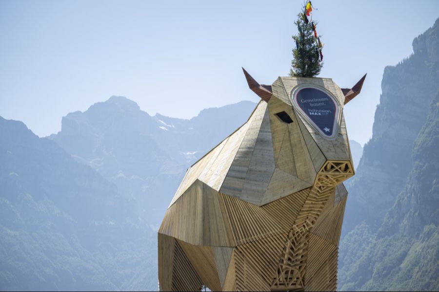 Dieser wird nun auf den Nätschen oberhalb von Andermatt UR transportiert.