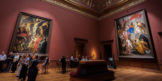 Restored Rubens' painting