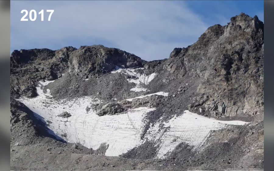 Elf Jahre später sah der Gletscher so aus.