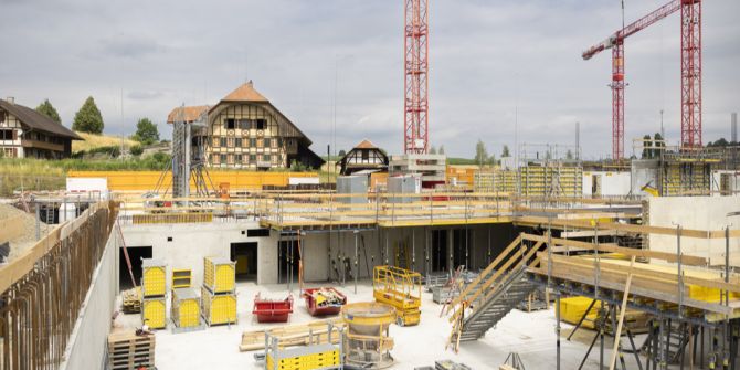 Niederwangen Polizeizentrum Baustelle
