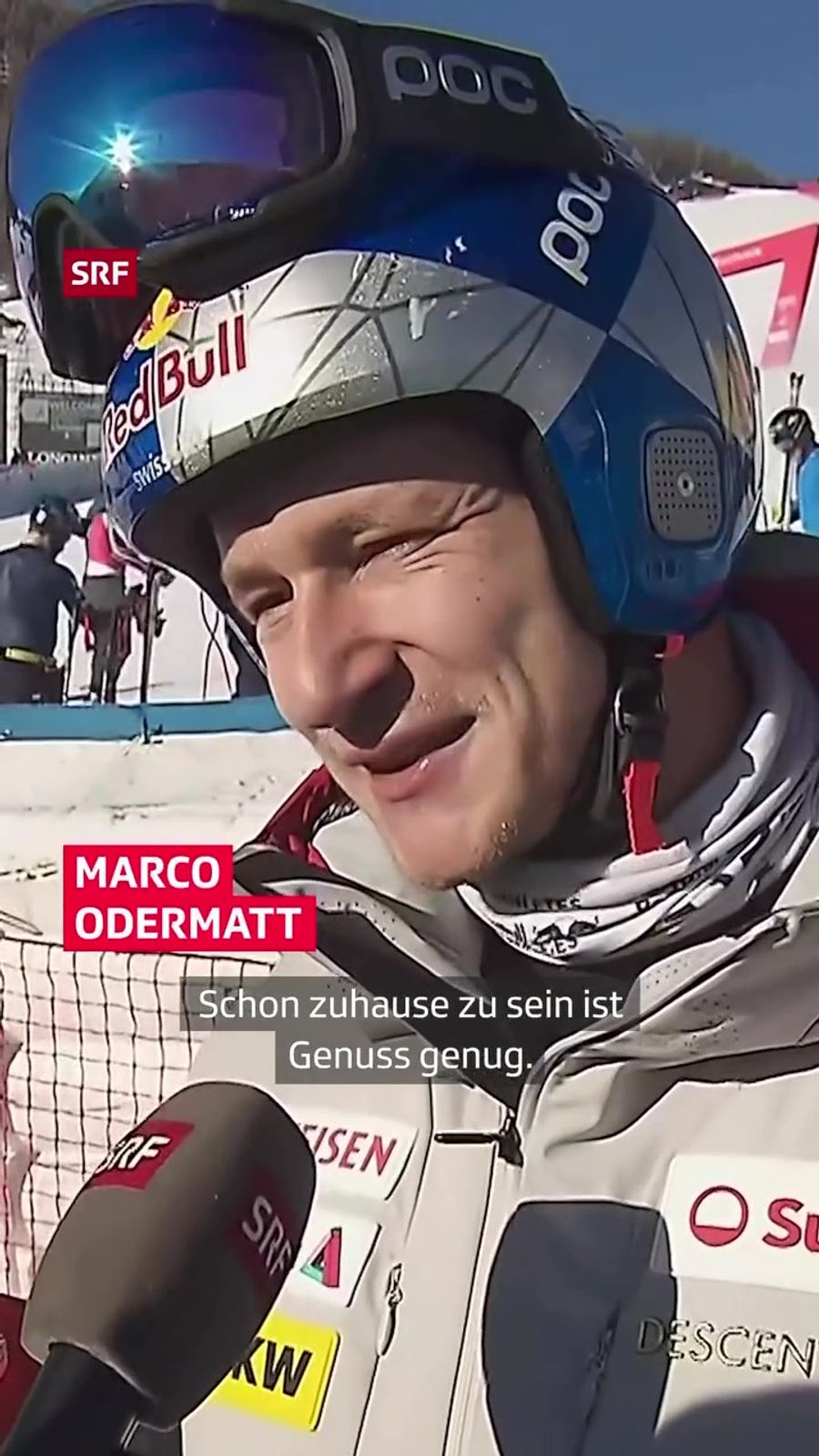 «Es war schön, daheim zu sein – das ist Genuss genug», sagt Marco Odermatt. Drei Tage aber seien schnell vorbei, vor allem wenn bereits wieder Packen fürs nächste Rennen anstehe.