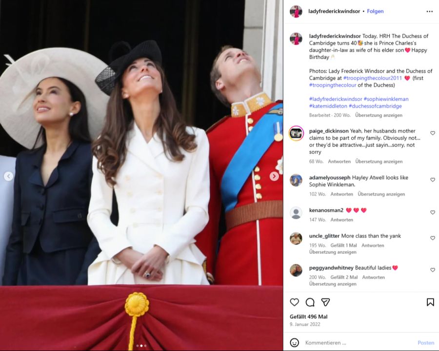 Die Königsfamilie habe sie aber mit offenen Armen empfangen.