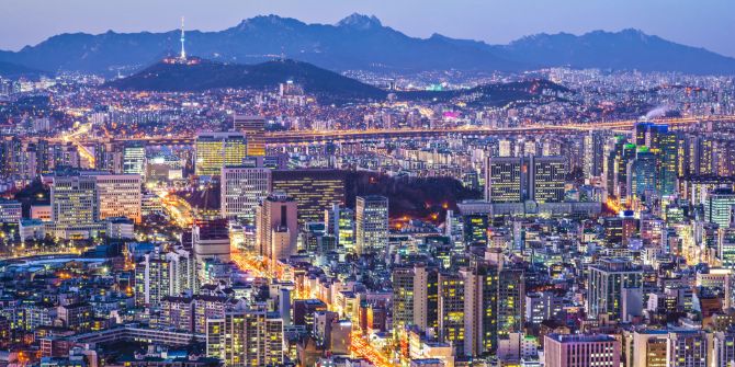 Seoul, Skyline, Südkorea, Stadt, Nacht