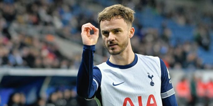 James Maddison trifft in der Europa League früh für Tottenham. Europa League