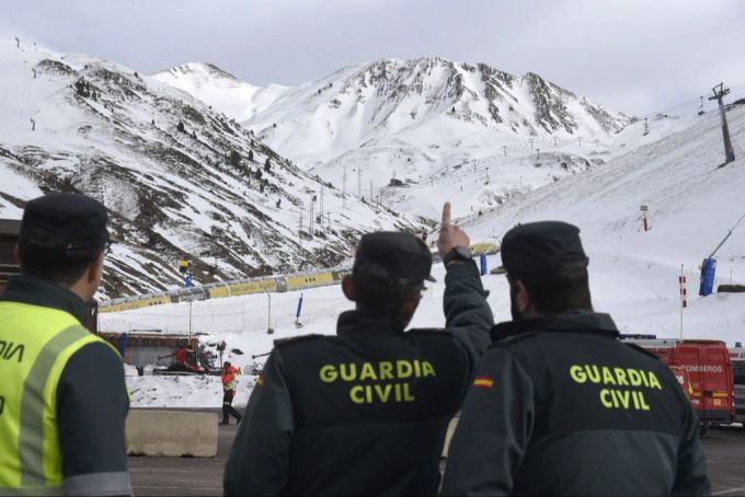 Der Lift-Betrieb lief trotz des Unfalls weiter. Skilift Unfall Spanien